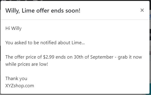 Scheduler - Special Offers