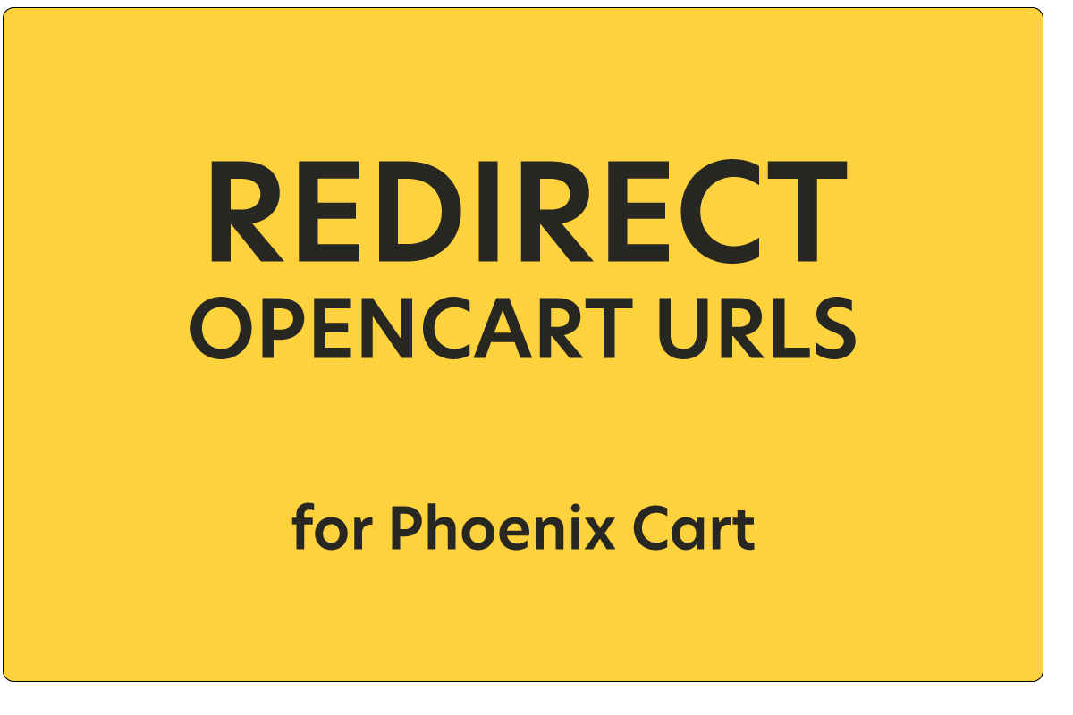 Redirect OpenCart URLs