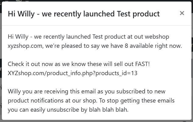 Scheduler - New Product Notifier