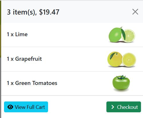 AJAX Buttons Fly Out Cart for Bootstrap 5
