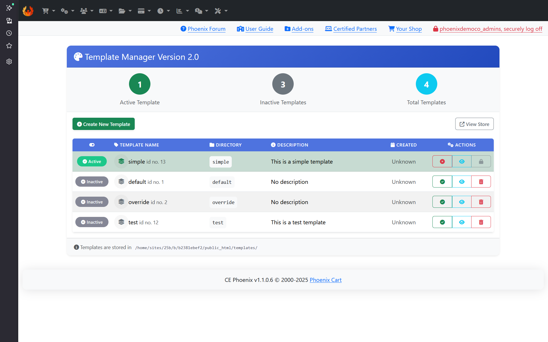 Template Manager