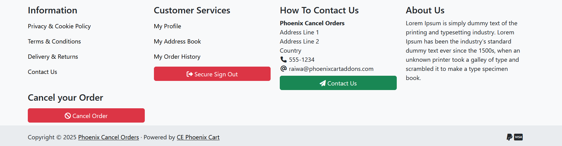Cancel Order