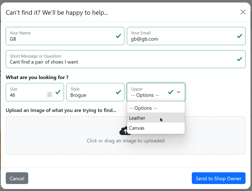 Product Request and Finder