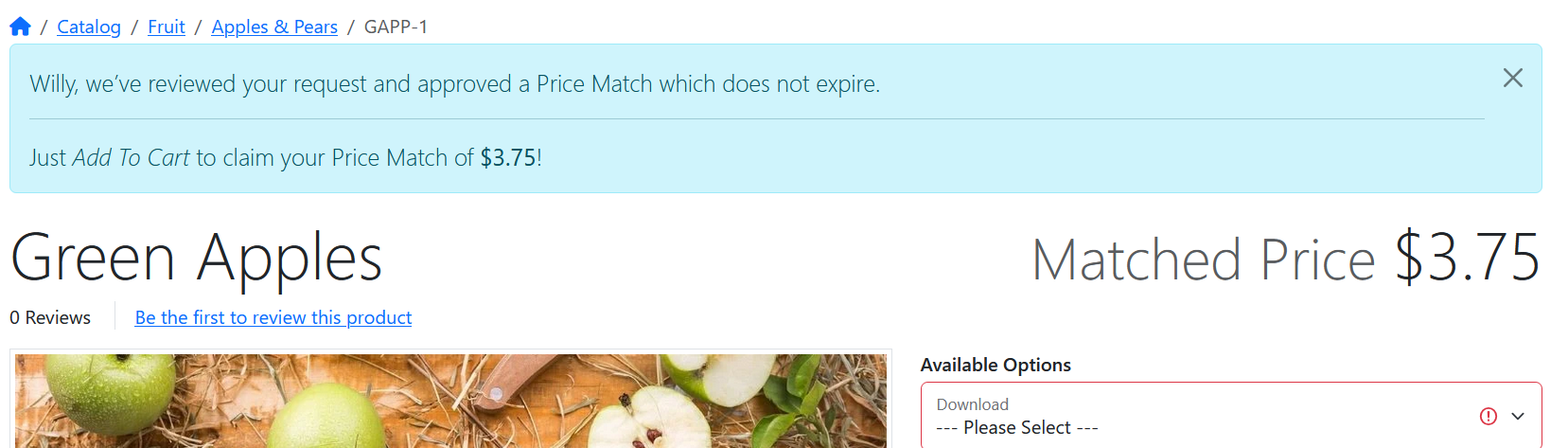 Price Match a Competitor