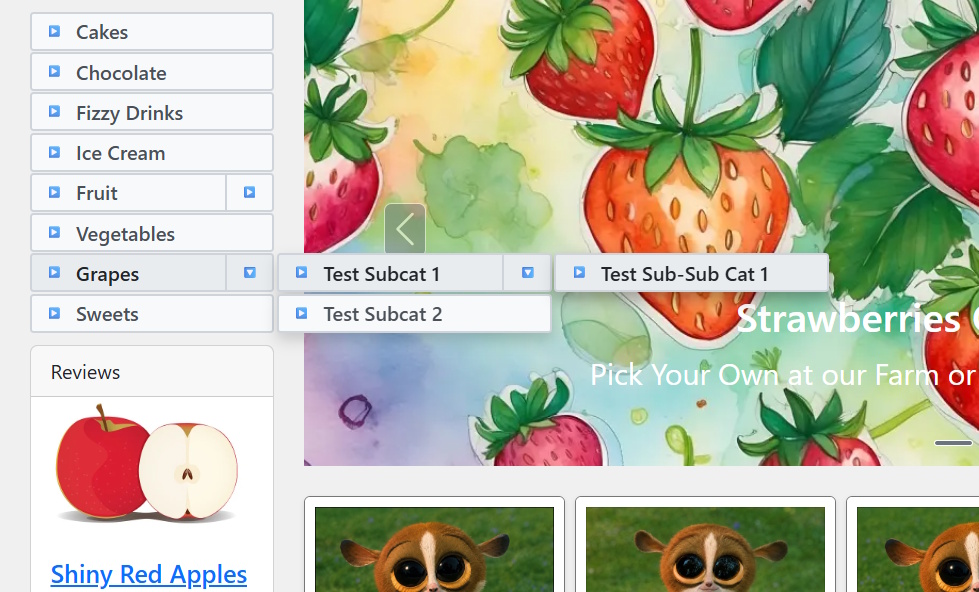 Sidebar FlyOut Menu