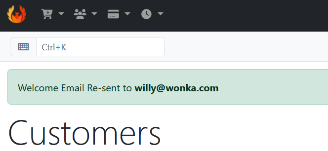Resend Welcome Email