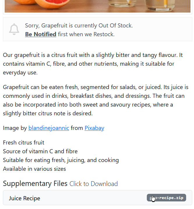 Product File Upload and Download