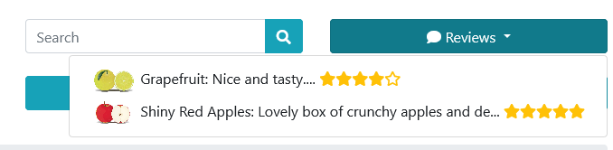 Reviews Navbar Header Modules