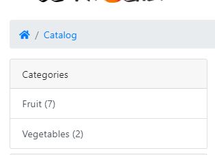 Product Counter in Category Box