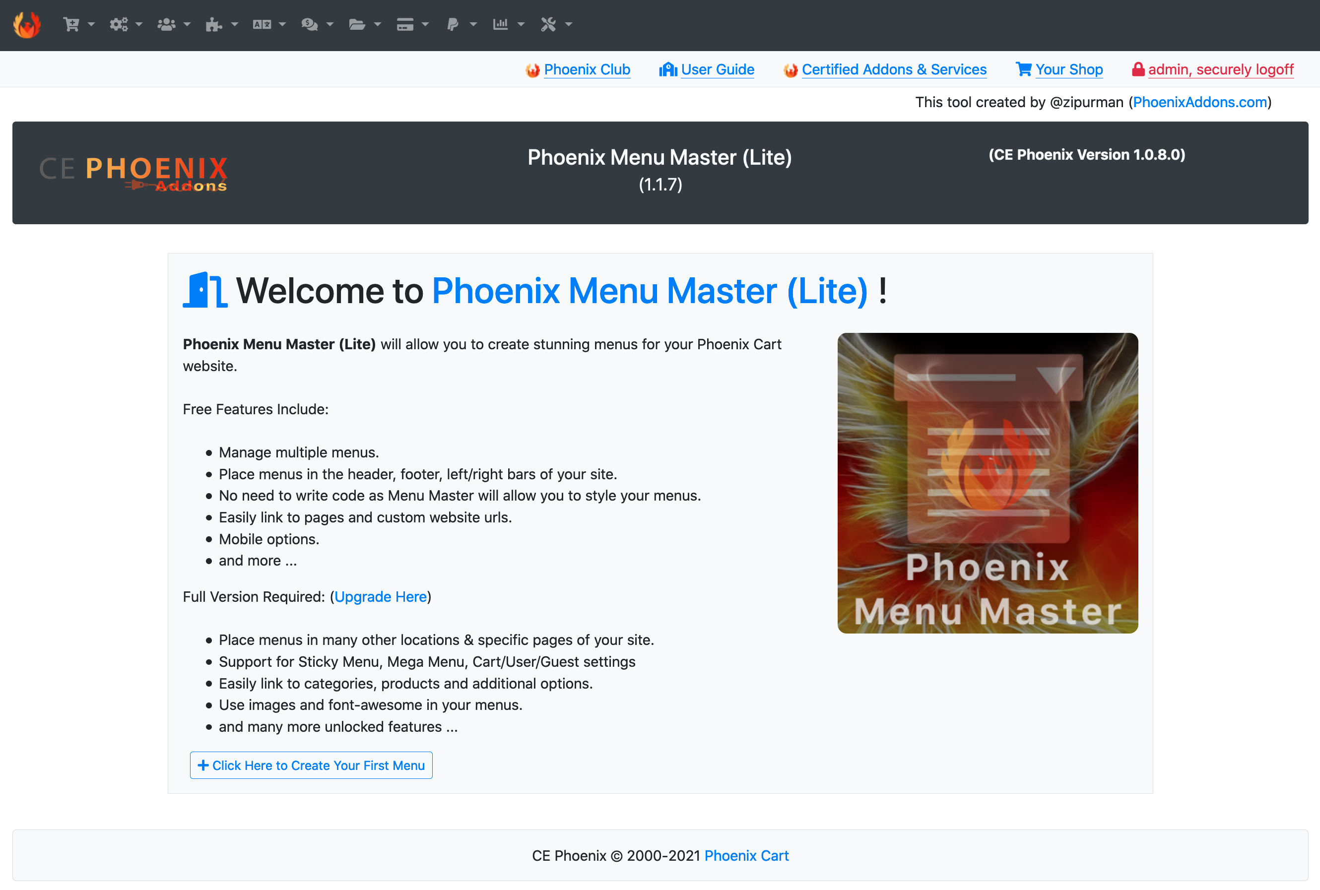 Menu Master Lite